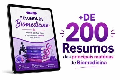 E-book com mais de 200 resumos das principais matérias de Biomedicina